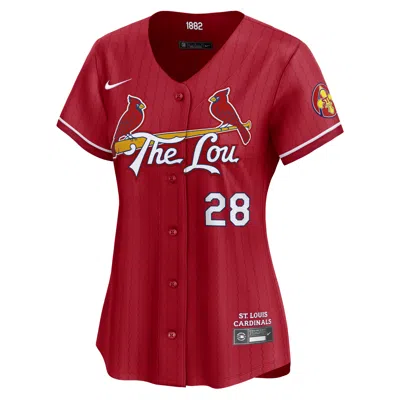 Nike Nolan Arenado St. Louis Cardinals City Connect  Women's Dri-fit Adv Mlb Limited Jersey In Red