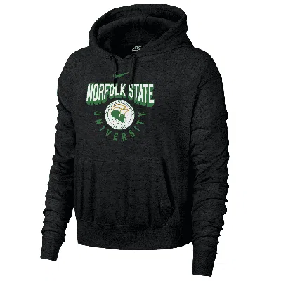 Nike Norfolk State Gym Vintage  Women's College Hoodie In Black