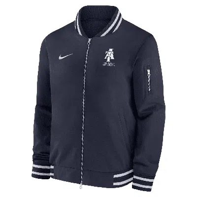 Nike North Carolina A&t  Men's College Bomber Jacket In Blue