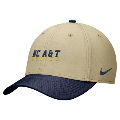 Nike North Carolina A&t University Swooshflex  Unisex Dri-fit College Cap In Neutral