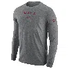 Nike North Carolina Central  Men's College Long-sleeve T-shirt In Grey