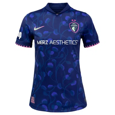 Nike North Carolina Courage Stadium Away  Women's Dri-fit Nwsl Replica Jersey In Blue