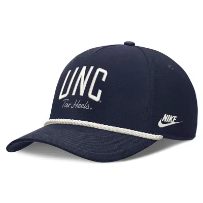 Nike North Carolina Legacy Letter Rise  Unisex Dri-fit College A-frame Adjustable Hat In Blue
