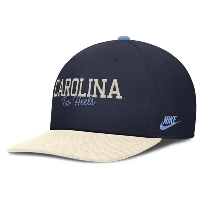 Nike North Carolina Legacy Script  Men's Dri-fit College Adjustable Hat In Blue