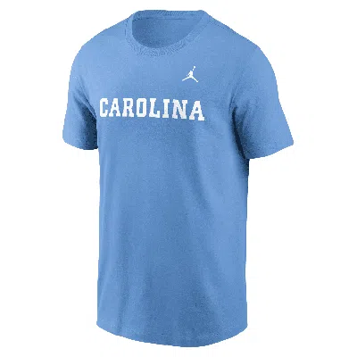 Nike Men's North Carolina Tar Heels Primetime Wordmark  College T-shirt In Blue