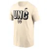 Nike Natural North Carolina Tar Heels Bold Fashion T-shirt In Neutral