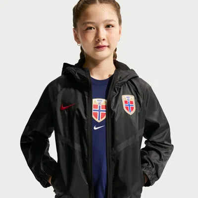 Nike Norway Big Kids'  Dri-fit Soccer Anthem Jacket In Black