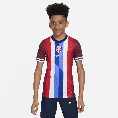 Nike Norway (men's Team) 2024/25 Stadium Home Big Kids'  Dri-fit Soccer Replica Jersey In Red