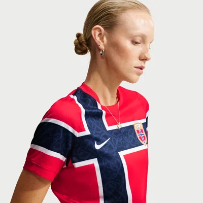 Nike Norway National Team 2026 Stadium Home  Women's Dri-fit Soccer Jersey In Blue