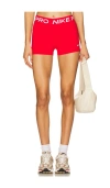 Nike Np 365 3 Shorts In University Red & White