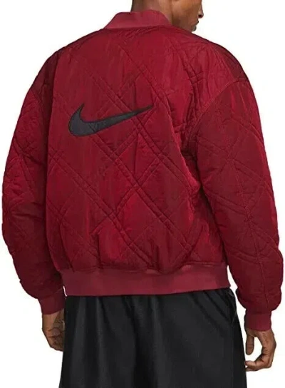 Pre-owned Nike Nrg Classic Reversible Jacket Made In Italy Medium M Red Black Cj0799-687