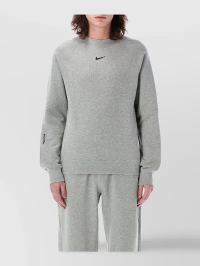 Nike Nrg Nocta Cs Crew Flc Sweater In Gray