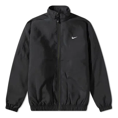 Nike Nrg Satin Bomber Jacket In Black
