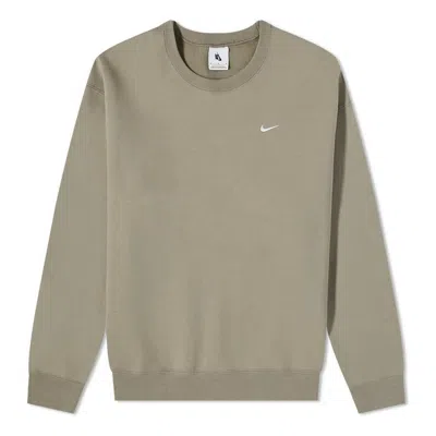 Nike Nrg Solo Swoosh Crew Sweatshirt Light Army In Neutral