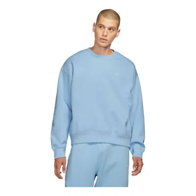 Nike Nrg Solo Swoosh Fleece Crew Sweatshirt 'baby Blue'