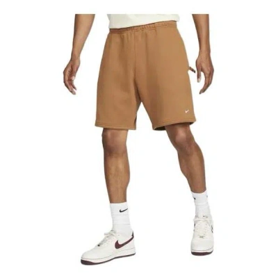 Nike Nrg Solo Swoosh Fleece Shorts 'brown'