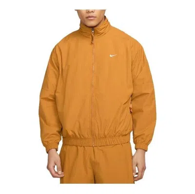 Nike Nrg Solo Swoosh Woven Track Jacket (asia Sizing) 'desert Ochre' In Orange