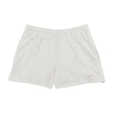 Pre-owned Nike Nsw Chill 4" French Terry Shorts 'birch Heather/light Orewood Brown' | Grey | Women's Size L In Gray
