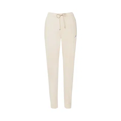 Pre-owned Nike Nsw Club Fleece Mid-rise Joggers 'sanddrift/white' | Tan | Women's Size S In Brown