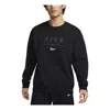 Nike Nsw Embroidered Brand Logo Loose Fit Fleece Sweatshirt 'black'