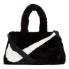 Nike Nsw Faux Fur Tote Bag 'black White'