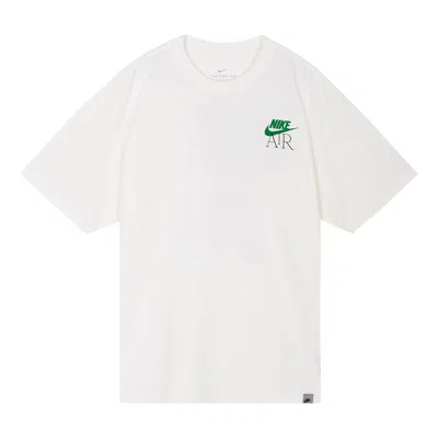 Nike Nsw Short Sleeves Tee 'cream Beige Green' In White