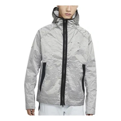 Nike Nsw Tech Pack Woven Hooded Jacket Silver