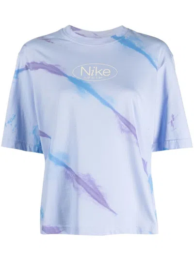 Nike Nsw Tie-dye Boxy T-shirt In 548 Light Marine