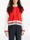 Nike Number Zip-up Cardigan In Red