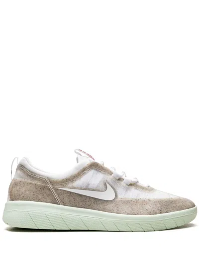 Nike Nyjah Free 2 Sb "white Barely Green" Sneakers