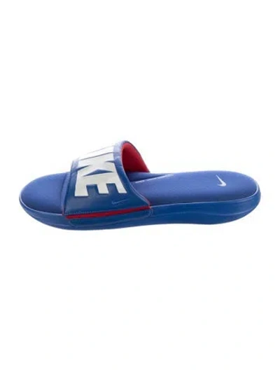 Pre-owned Nike Nylon Slides W/ Tags In Blue