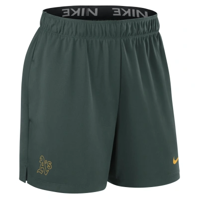 Nike Oakland Athletics Authentic Collection Practice  Women's Dri-fit Mlb Shorts In Green