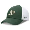 Nike Oakland Athletics Evergreen Club  Men's Mlb Trucker Adjustable Hat In Green