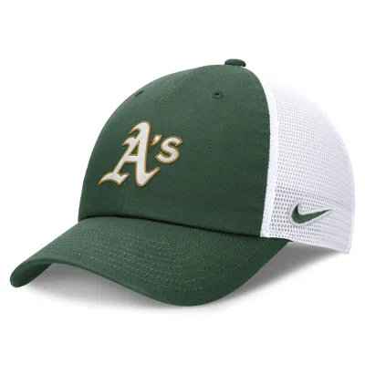 Nike Oakland Athletics Evergreen Club  Men's Mlb Trucker Adjustable Hat In Brown