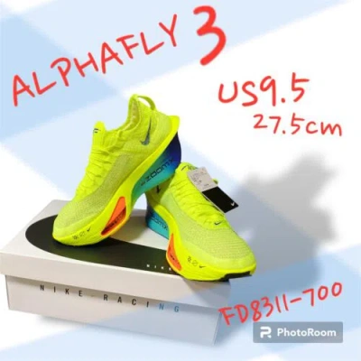 Pre-owned Nike Of Course It's Neew-  Air Zoom Alphafly Next% 3 Fast Pack Size M9.5 27.5cm In Yellow