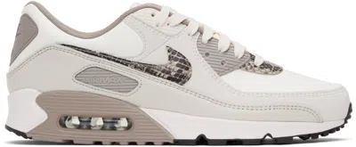 Nike Off-white Air Max 90 Sneakers In Lt Orewood Brn/multi
