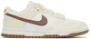 NIKE OFF-WHITE & BURGUNDY DUNK LOW NEXT NATURE SNEAKERS