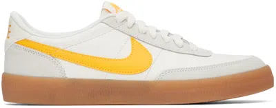 NIKE OFF-WHITE & ORANGE KILLSHOT 2 SNEAKERS