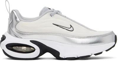 Nike Off-white & Silver Air Max Portal Se Sneakers In Black/metallic Silver/phantom