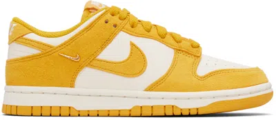 Nike Off-white & Yellow Dunk Low Sneakers