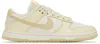 Nike Off-white & Yellow Dunk Low Sneakers In Photon Dust/vintage