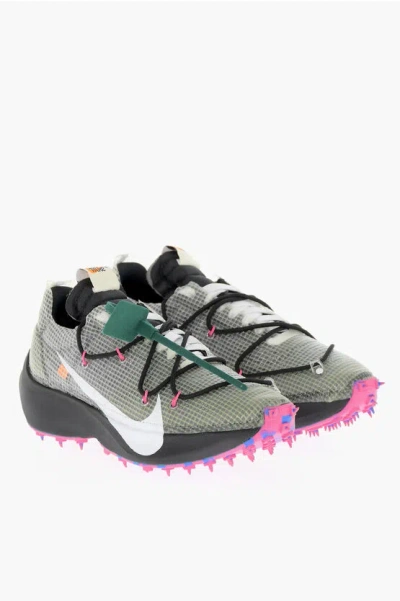 Nike Off-white Checked Leather Low-top Sneakers In Beige