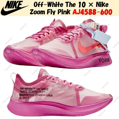 Pre-owned Nike Off-white The 10 ×  Zoom Fly Pink Aj4588-600 Men's Size