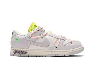 Pre-owned Nike Off-white X Dunk Low 'lot 12 Of 50' Dj0950-100 In Sail/neutral Grey/crimson Tint