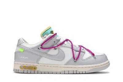 Pre-owned Nike Off-white X Dunk Low 'lot 21 Of 50' Dm1602-100 In Sail/neutral Grey/hyper Violet