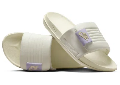 Pre-owned Nike Offcourt Adjust Slide (women's) Sneakers In Sea Glass/barely Grape/alabaster
