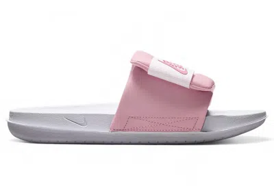 Pre-owned Nike Offcourt Adjust Slide (women's) Sneakers In White/elemental Pink In Multi