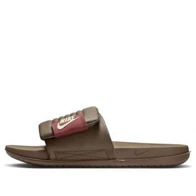 Nike Offcourt Adjust Slides 'ironstone Red Sepia'