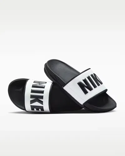 Nike Offcourt Bq4632-011 Sandals Womens Us White Black Slip On Slide Zogg2997 In Red