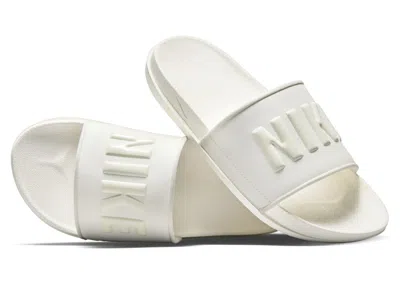 Pre-owned Nike Offcourt Slide (women's) Sneakers In Sail/sea Glass